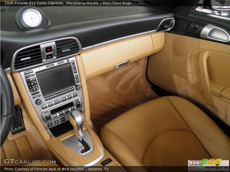 Macadamia Metallic / Black/Sand Beige 2008 Porsche 911 Turbo Cabriolet