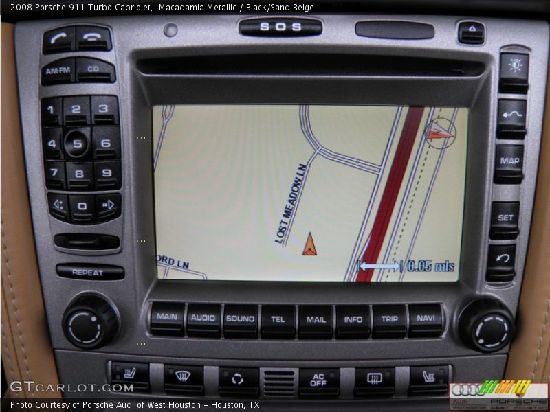 Macadamia Metallic / Black/Sand Beige 2008 Porsche 911 Turbo Cabriolet