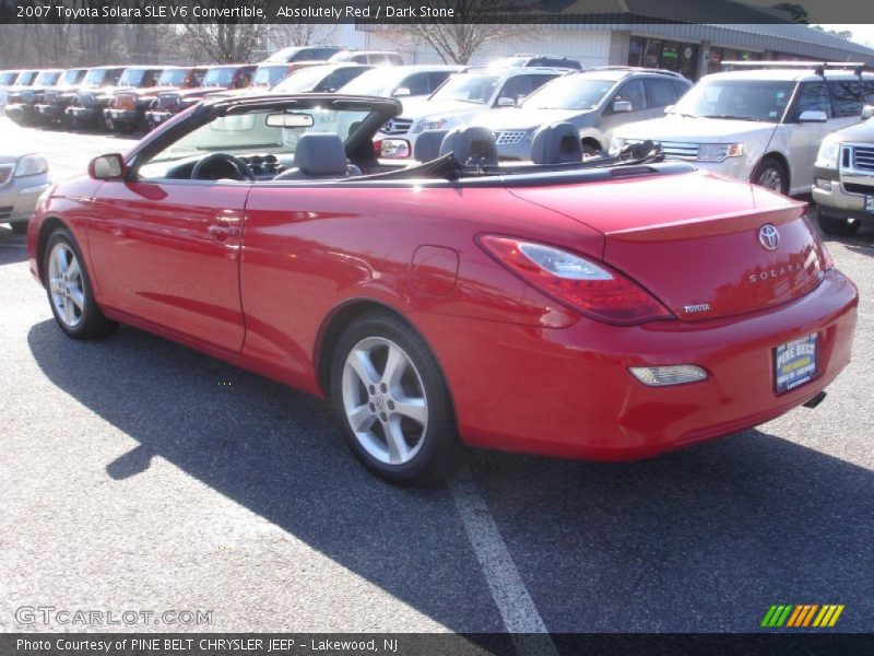 Absolutely Red / Dark Stone 2007 Toyota Solara SLE V6 Convertible