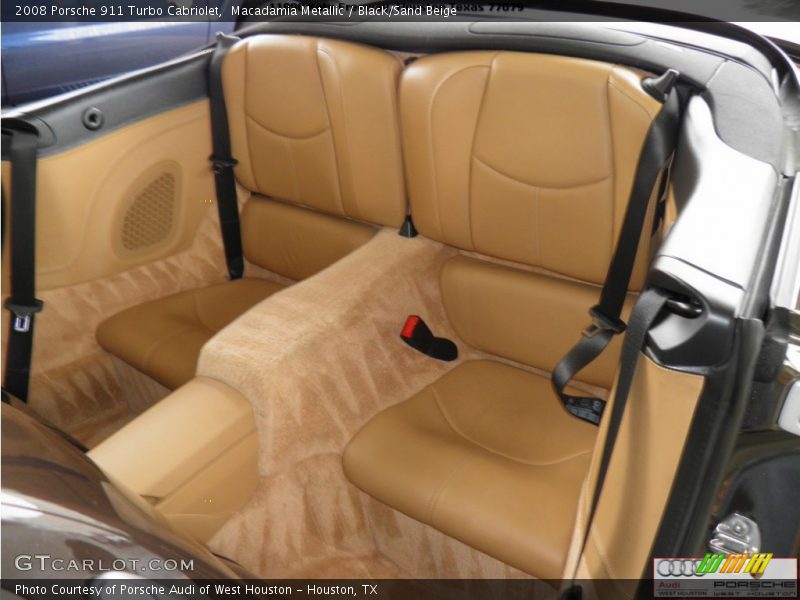 Macadamia Metallic / Black/Sand Beige 2008 Porsche 911 Turbo Cabriolet