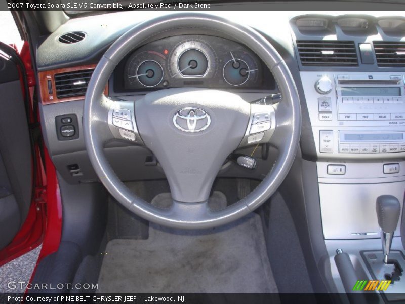 Absolutely Red / Dark Stone 2007 Toyota Solara SLE V6 Convertible