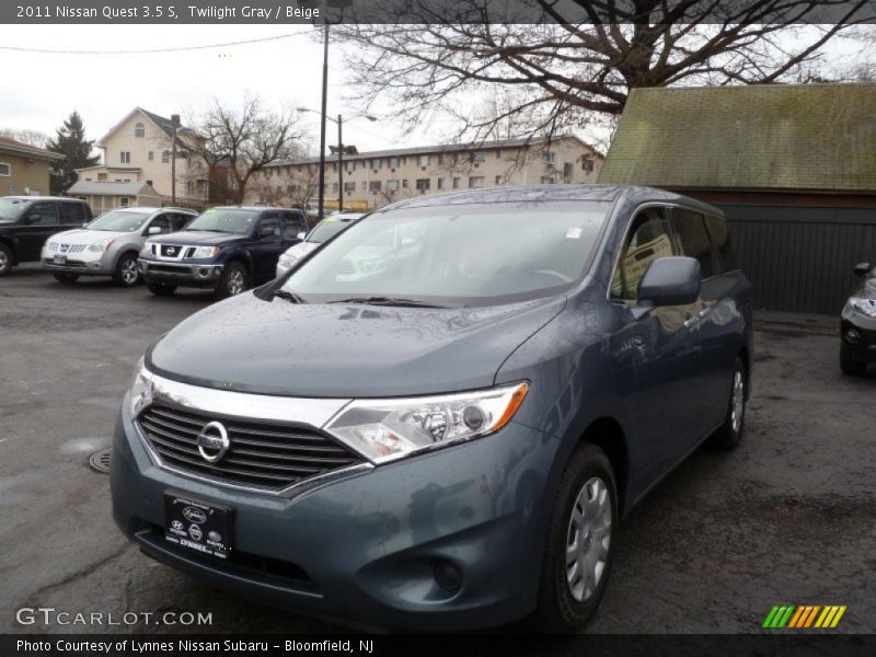 Twilight Gray / Beige 2011 Nissan Quest 3.5 S