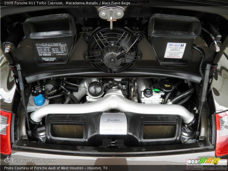 Macadamia Metallic / Black/Sand Beige 2008 Porsche 911 Turbo Cabriolet