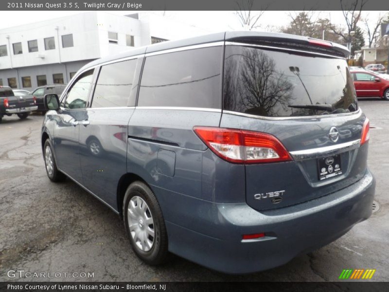 Twilight Gray / Beige 2011 Nissan Quest 3.5 S