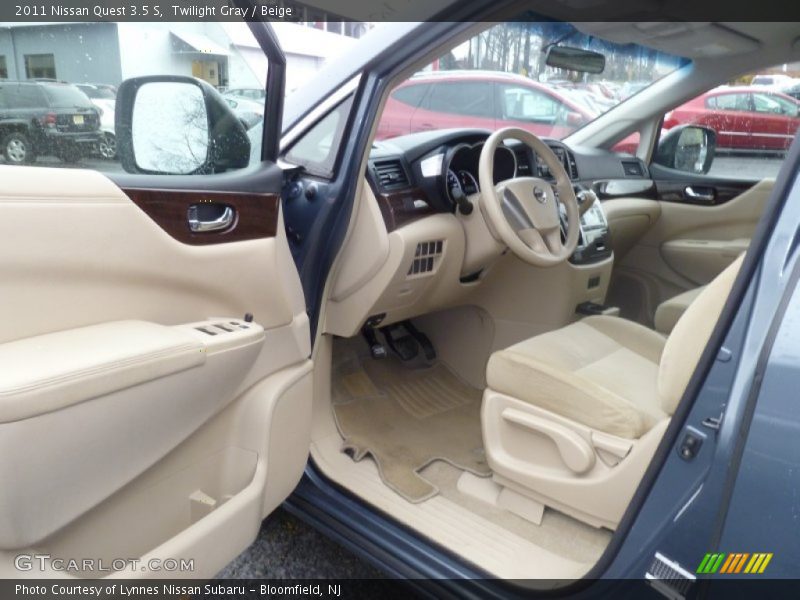 Twilight Gray / Beige 2011 Nissan Quest 3.5 S
