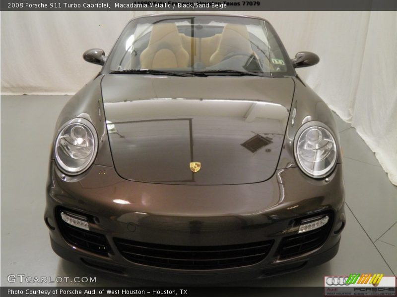 Macadamia Metallic / Black/Sand Beige 2008 Porsche 911 Turbo Cabriolet