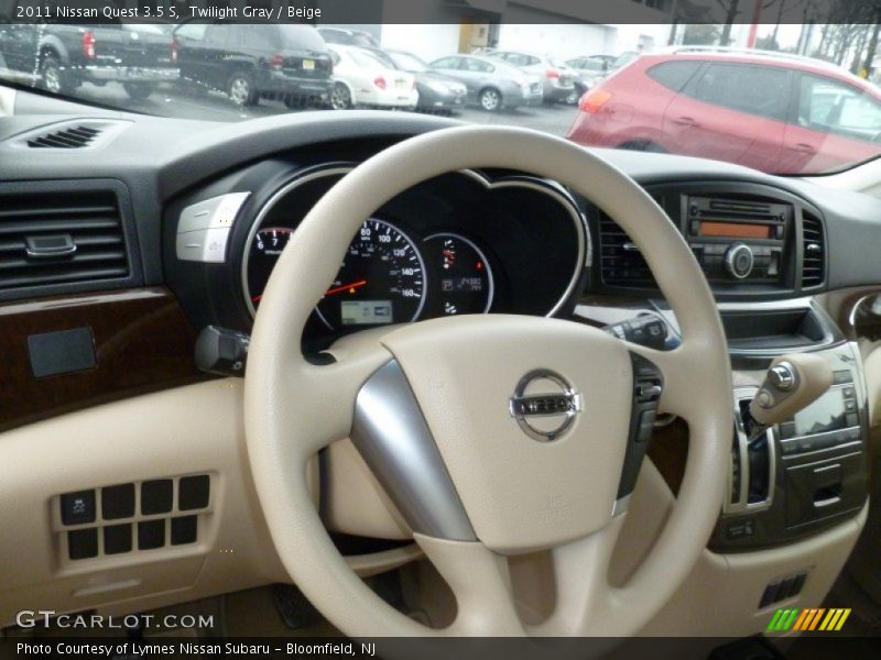 Twilight Gray / Beige 2011 Nissan Quest 3.5 S