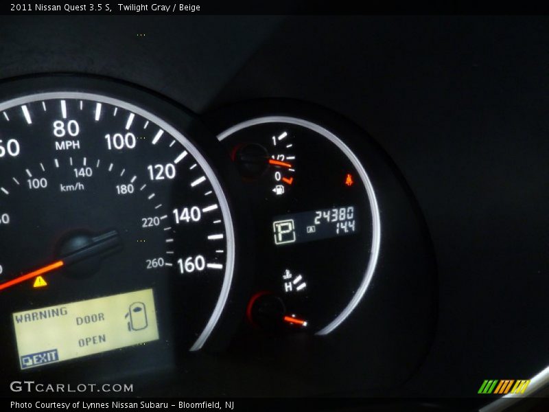 Twilight Gray / Beige 2011 Nissan Quest 3.5 S