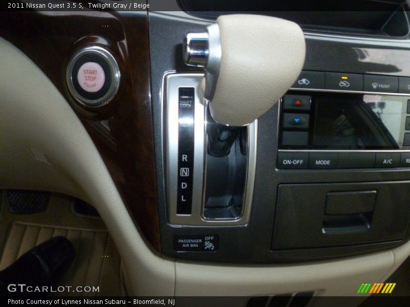 Twilight Gray / Beige 2011 Nissan Quest 3.5 S