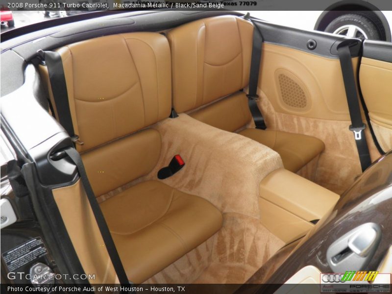 Macadamia Metallic / Black/Sand Beige 2008 Porsche 911 Turbo Cabriolet