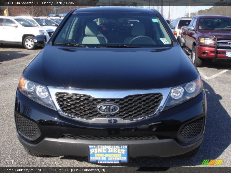 Ebony Black / Gray 2011 Kia Sorento LX