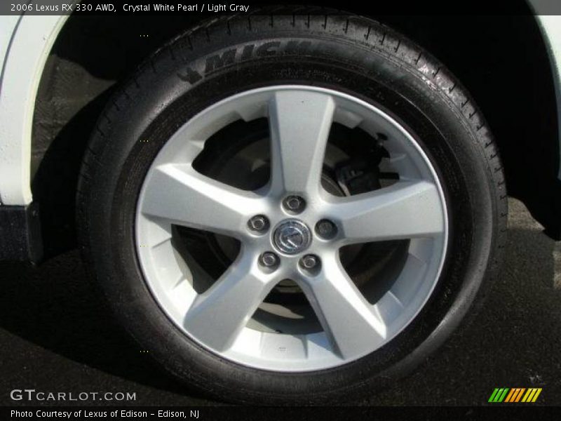 Crystal White Pearl / Light Gray 2006 Lexus RX 330 AWD