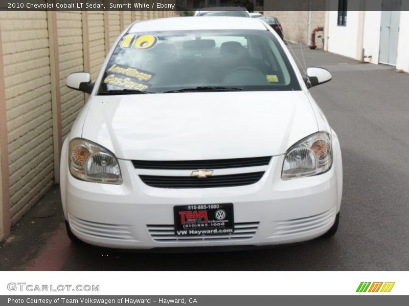 Summit White / Ebony 2010 Chevrolet Cobalt LT Sedan