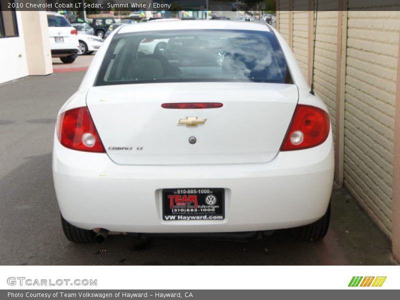Summit White / Ebony 2010 Chevrolet Cobalt LT Sedan