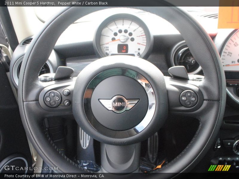 Pepper White / Carbon Black 2011 Mini Cooper S Hardtop