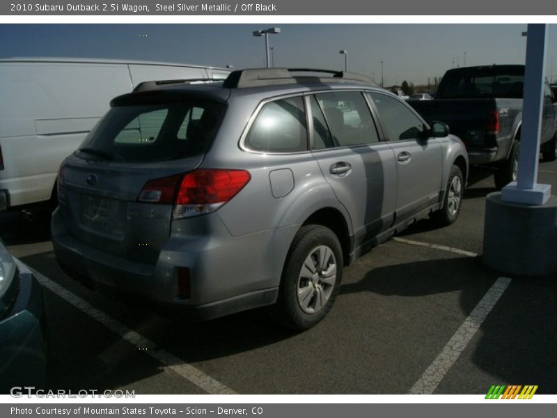 Steel Silver Metallic / Off Black 2010 Subaru Outback 2.5i Wagon