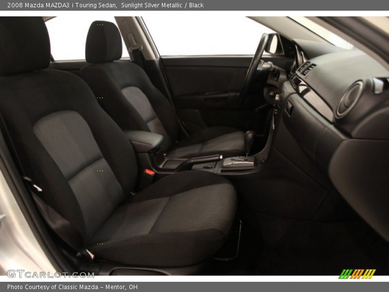 Sunlight Silver Metallic / Black 2008 Mazda MAZDA3 i Touring Sedan