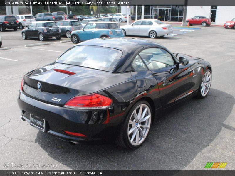 Jet Black / Ivory White Nappa Leather 2009 BMW Z4 sDrive35i Roadster