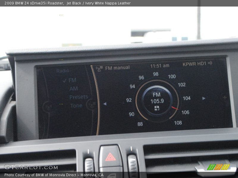 Jet Black / Ivory White Nappa Leather 2009 BMW Z4 sDrive35i Roadster