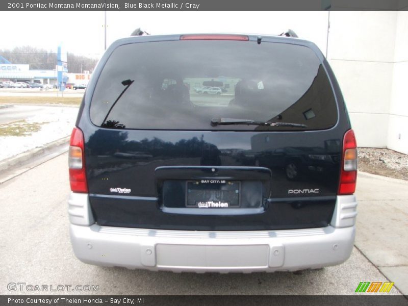 Blue Black Metallic / Gray 2001 Pontiac Montana MontanaVision