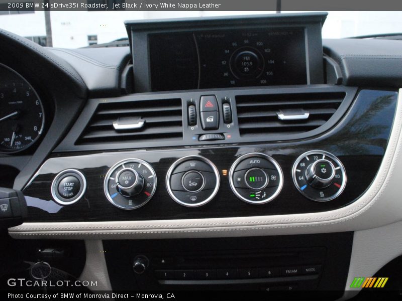 Controls of 2009 Z4 sDrive35i Roadster