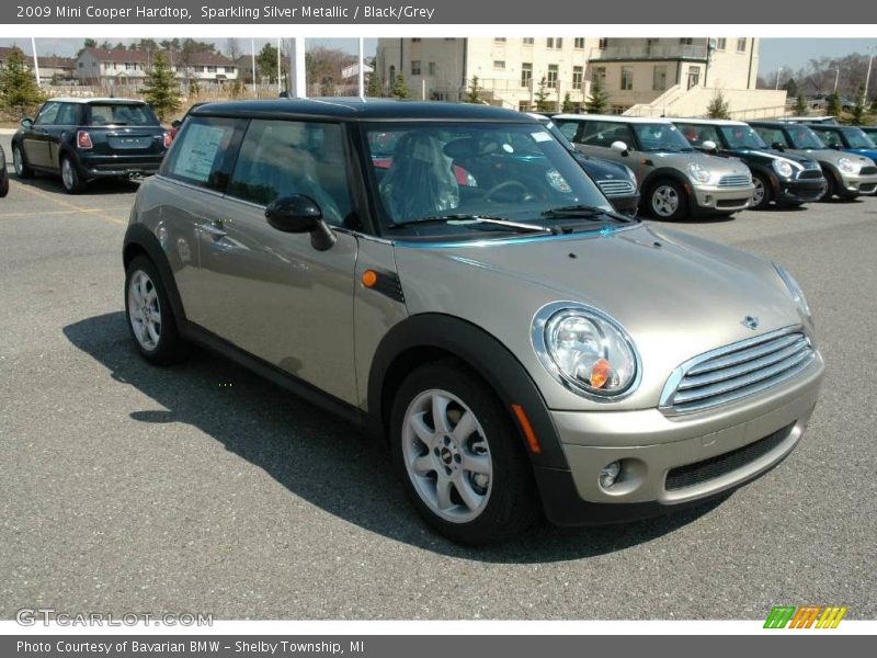 Sparkling Silver Metallic / Black/Grey 2009 Mini Cooper Hardtop