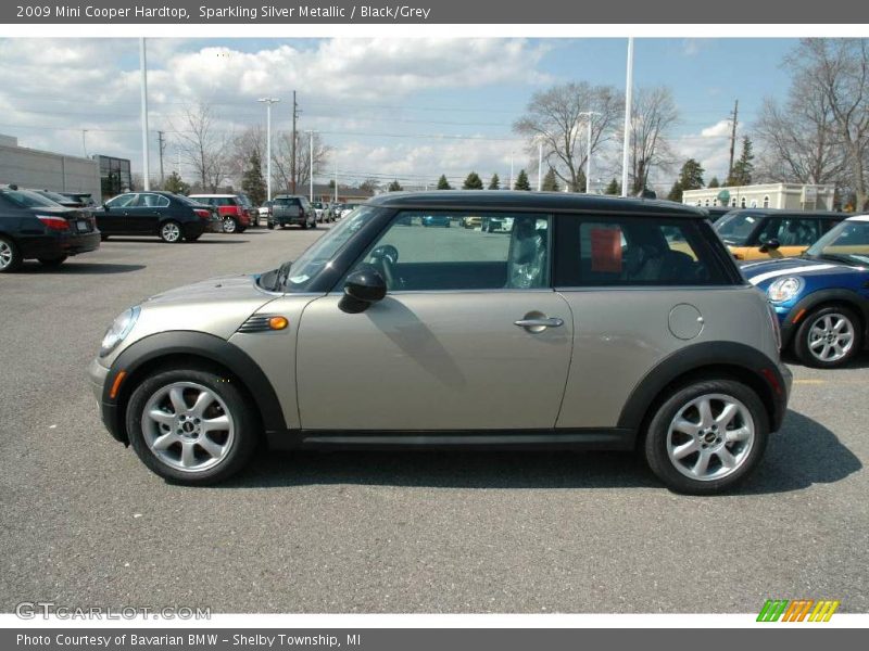 Sparkling Silver Metallic / Black/Grey 2009 Mini Cooper Hardtop