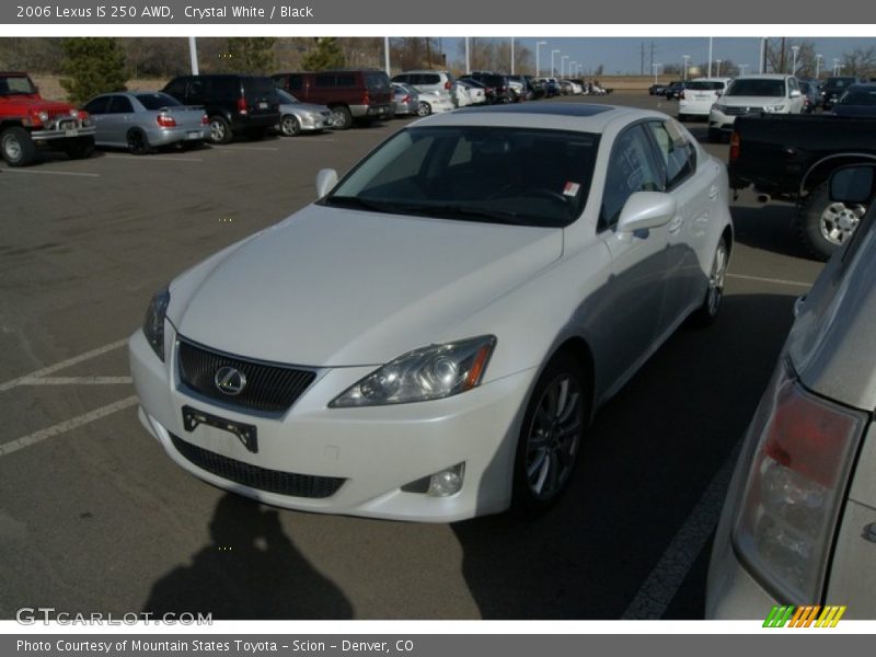 Crystal White / Black 2006 Lexus IS 250 AWD
