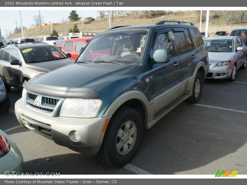 Amazon Green Pearl / Tan 2003 Mitsubishi Montero Limited 4x4