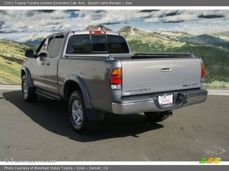 Desert Sand Metallic / Oak 2001 Toyota Tundra Limited Extended Cab 4x4