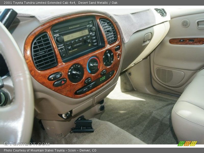 Desert Sand Metallic / Oak 2001 Toyota Tundra Limited Extended Cab 4x4