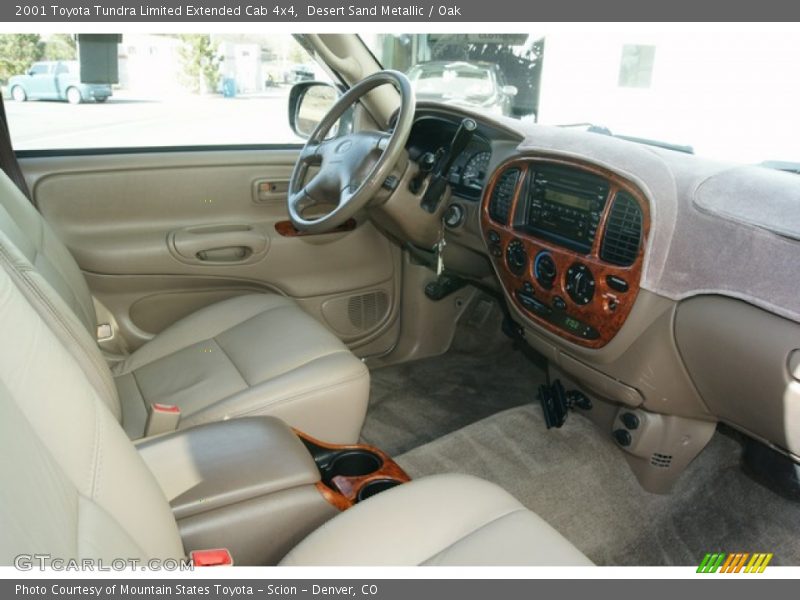 Desert Sand Metallic / Oak 2001 Toyota Tundra Limited Extended Cab 4x4