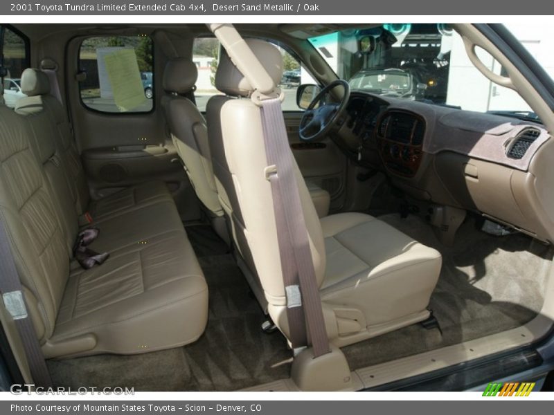 Desert Sand Metallic / Oak 2001 Toyota Tundra Limited Extended Cab 4x4