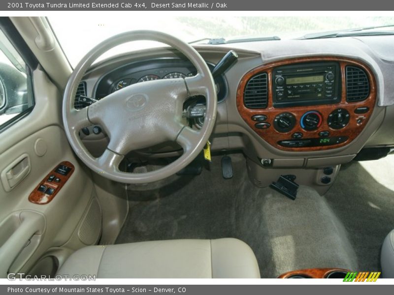 Desert Sand Metallic / Oak 2001 Toyota Tundra Limited Extended Cab 4x4