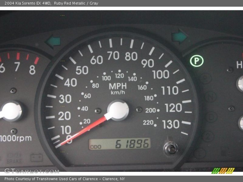 Ruby Red Metallic / Gray 2004 Kia Sorento EX 4WD