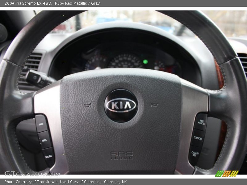 Ruby Red Metallic / Gray 2004 Kia Sorento EX 4WD