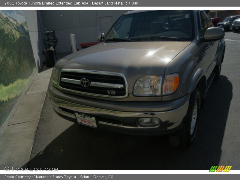 Desert Sand Metallic / Oak 2001 Toyota Tundra Limited Extended Cab 4x4