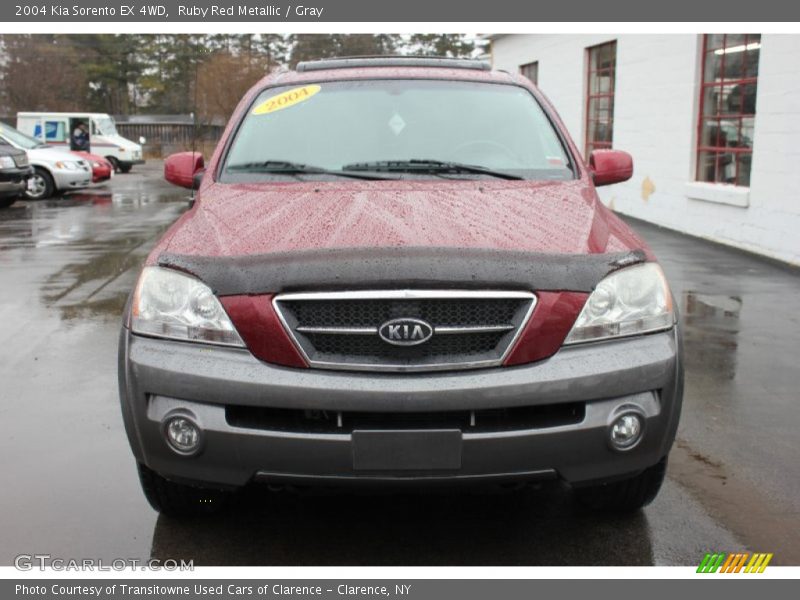 Ruby Red Metallic / Gray 2004 Kia Sorento EX 4WD