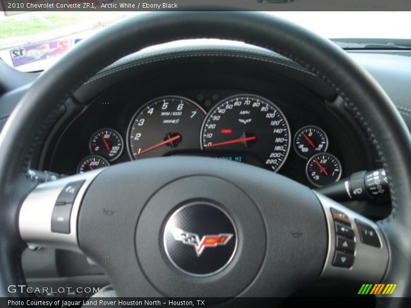 Arctic White / Ebony Black 2010 Chevrolet Corvette ZR1