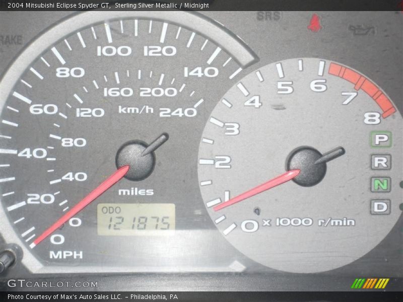 Sterling Silver Metallic / Midnight 2004 Mitsubishi Eclipse Spyder GT