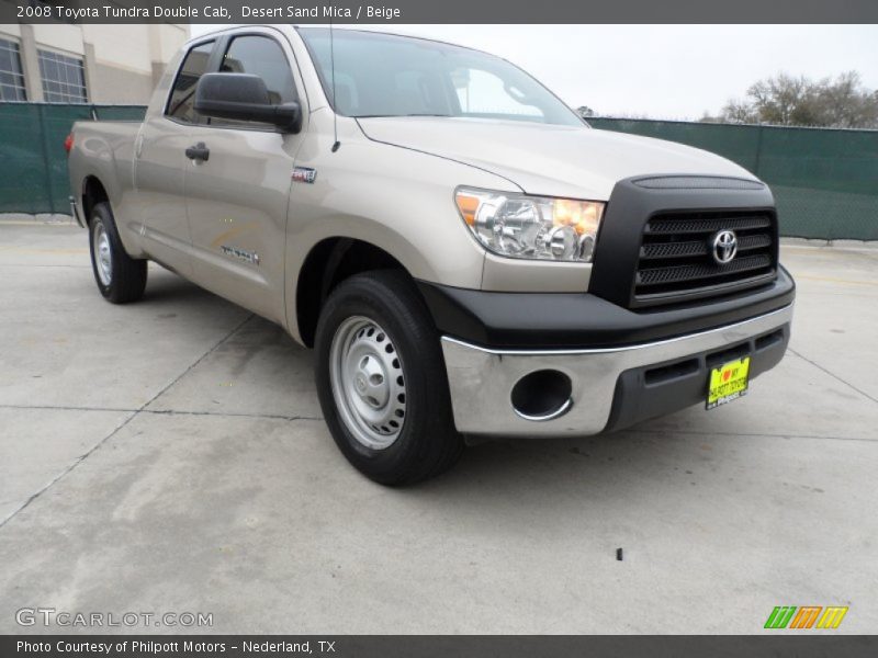 Desert Sand Mica / Beige 2008 Toyota Tundra Double Cab