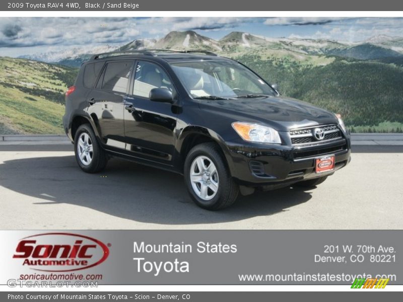 Black / Sand Beige 2009 Toyota RAV4 4WD