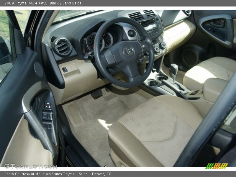 Black / Sand Beige 2009 Toyota RAV4 4WD