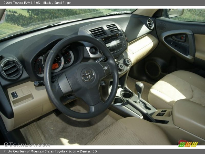 Black / Sand Beige 2009 Toyota RAV4 4WD