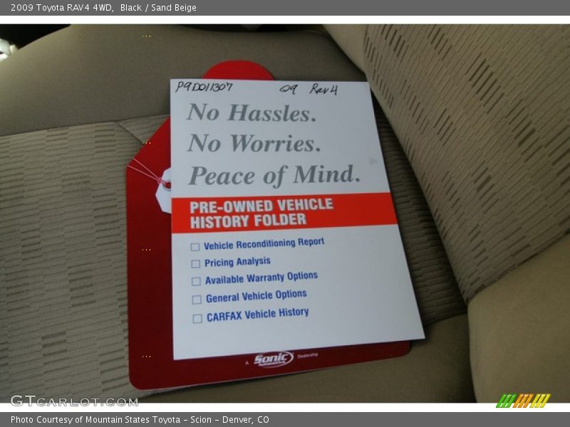 Black / Sand Beige 2009 Toyota RAV4 4WD