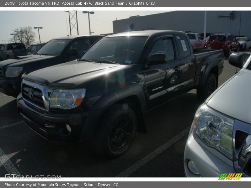Black Sand Pearl / Graphite Gray 2008 Toyota Tacoma V6 TRD  Access Cab 4x4