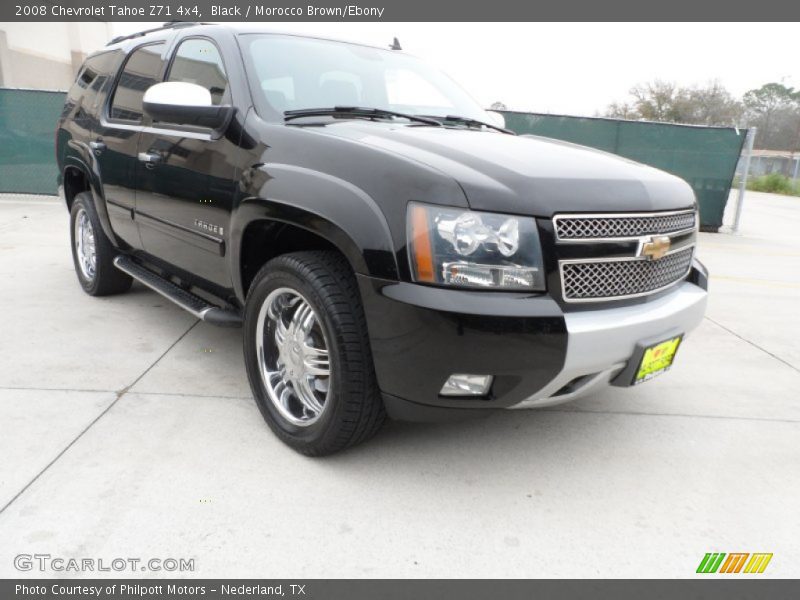 Black / Morocco Brown/Ebony 2008 Chevrolet Tahoe Z71 4x4