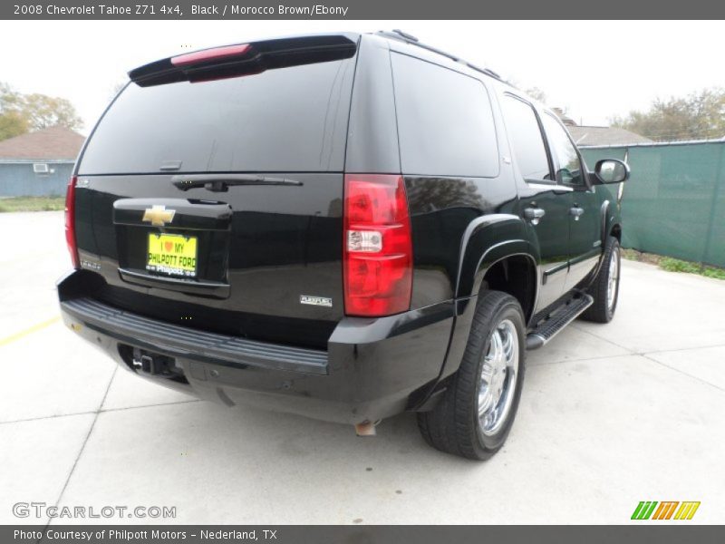 Black / Morocco Brown/Ebony 2008 Chevrolet Tahoe Z71 4x4