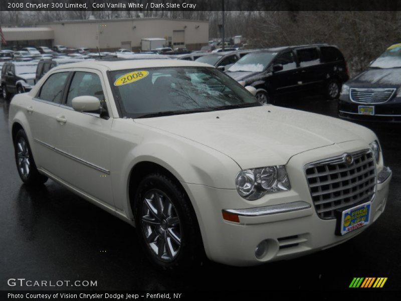 Cool Vanilla White / Dark Slate Gray 2008 Chrysler 300 Limited