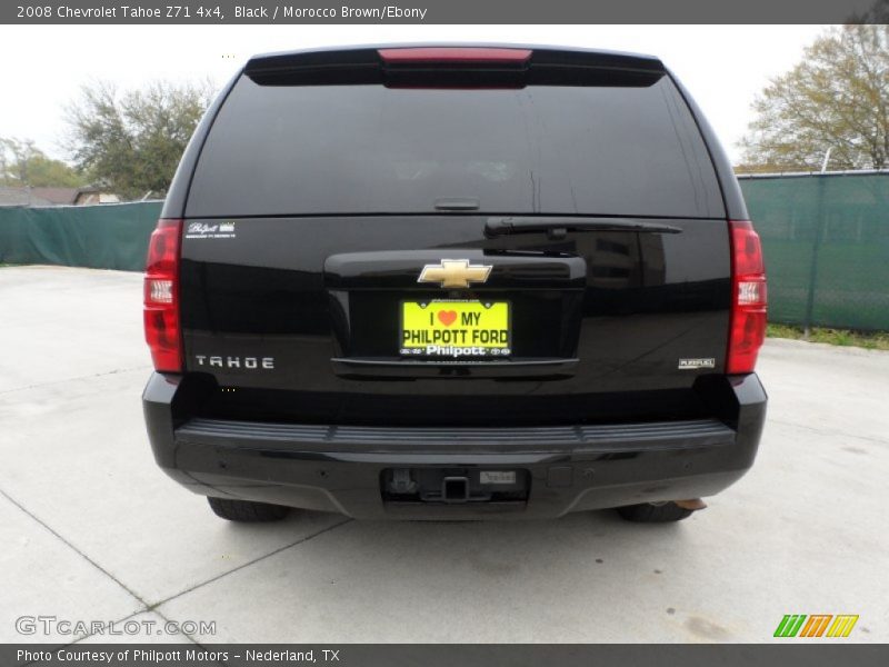 Black / Morocco Brown/Ebony 2008 Chevrolet Tahoe Z71 4x4